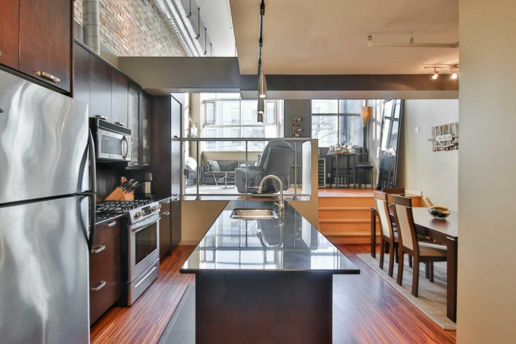 Loft stílusú konyha